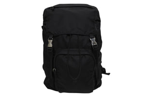 極美品 PRADA プラダ Re-Nylon リナイロン バックパック リュック 2VZ135 ブラック シルバー金具 中古 4b010055