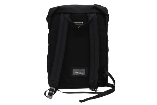 極美品 PRADA プラダ Re-Nylon リナイロン バックパック リュック 2VZ135 ブラック シルバー金具 中古 4b010055