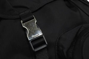 極美品 PRADA プラダ Re-Nylon リナイロン バックパック リュック 2VZ135 ブラック シルバー金具 中古 4b010055