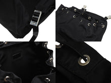 画像をギャラリービューアに読み込む, 極美品 PRADA プラダ Re-Nylon リナイロン バックパック リュック 2VZ135 ブラック シルバー金具 中古 4b010055