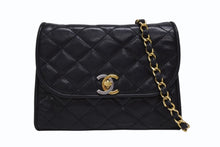 画像をギャラリービューアに読み込む, CHANEL シャネル Sフラップ Sチェーンショルダーバッグ 0番台 ラムスキン ココマーク バイカラー ブラック ゴールド金具 美品 中古 4b010058
