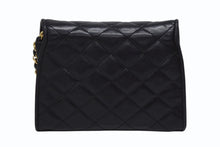 画像をギャラリービューアに読み込む, CHANEL シャネル Sフラップ Sチェーンショルダーバッグ 0番台 ラムスキン ココマーク バイカラー ブラック ゴールド金具 美品 中古 4b010058