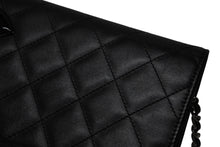 画像をギャラリービューアに読み込む, 極美品 CHANEL シャネル カンボンライン チェーンショルダーウォレット 16番台 ココマーク カーフスキン パテントレザー ブラック 中古 4b010063