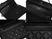 画像をギャラリービューアに読み込む, 極美品 CHANEL シャネル カンボンライン チェーンショルダーウォレット 16番台 ココマーク カーフスキン パテントレザー ブラック 中古 4b010063
