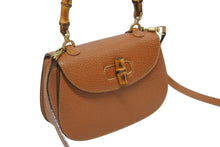 画像をギャラリービューアに読み込む, 極美品 GUCCI グッチ バンブー 2WAYバッグ ハンドバッグ ショルダーバッグ 000 2113 0188 レザー ブラウン ゴールド金具 中古 4b010064