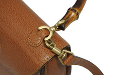 画像をギャラリービューアに読み込む, 極美品 GUCCI グッチ バンブー 2WAYバッグ ハンドバッグ ショルダーバッグ 000 2113 0188 レザー ブラウン ゴールド金具 中古 4b010064