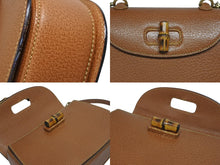 画像をギャラリービューアに読み込む, 極美品 GUCCI グッチ バンブー 2WAYバッグ ハンドバッグ ショルダーバッグ 000 2113 0188 レザー ブラウン ゴールド金具 中古 4b010064