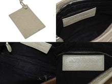 画像をギャラリービューアに読み込む, BALENCIAGA バレンシアガ クラシック ザ ヒップ ショルダーバッグ 002123 レザー ベージュ 美品 中古 4b010068