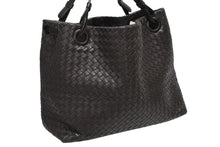 画像をギャラリービューアに読み込む, BOTTEGA VENETA ボッテガヴェネタ ホーボー イントレチャート ハンドバッグ B00231839C ブラウン 美品 中古 4b010070