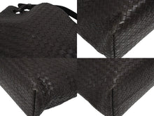 画像をギャラリービューアに読み込む, BOTTEGA VENETA ボッテガヴェネタ ホーボー イントレチャート ハンドバッグ B00231839C ブラウン 美品 中古 4b010070