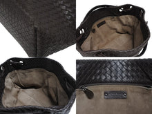 画像をギャラリービューアに読み込む, BOTTEGA VENETA ボッテガヴェネタ ホーボー イントレチャート ハンドバッグ B00231839C ブラウン 美品 中古 4b010070