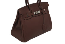 画像をギャラリービューアに読み込む, 極美品 HERMES エルメス バーキン30 ハンドバッグ トゴ チョコレートブラウン シルバー金具 ☐M刻印 中古 4b010075