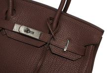 画像をギャラリービューアに読み込む, 極美品 HERMES エルメス バーキン30 ハンドバッグ トゴ チョコレートブラウン シルバー金具 ☐M刻印 中古 4b010075