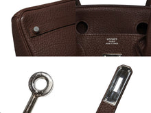 画像をギャラリービューアに読み込む, 極美品 HERMES エルメス バーキン30 ハンドバッグ トゴ チョコレートブラウン シルバー金具 ☐M刻印 中古 4b010075