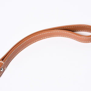 極美品 GOYARD ゴヤール リード ペット用品 ペットグッズ ブラウン ブラック PVC レザー ヘリンボーン シルバー金具 中古 4b011807