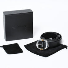 Load image into Gallery viewer, 激レア 新品同様 CHROME HEARTS クロムハーツ ガンスリンガー ベルト 350g K18 22K ブラック レザー 小物 サイズ38 中古 4b013584