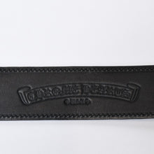 Load image into Gallery viewer, 激レア 新品同様 CHROME HEARTS クロムハーツ ガンスリンガー ベルト 350g K18 22K ブラック レザー 小物 サイズ38 中古 4b013584