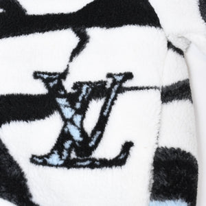 極美品 LOUIS VUITTON ルイヴィトン 24SS LVロゴフリース ブルゾン マルチカラー RM241 DFG HQY18W ポリエステル アクリル サイズS 中古 4b013478
