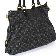 Load image into Gallery viewer, LOUIS VUITTON ルイヴィトン ネオカヴィ GM ハンドバッグ M95352 モノグラムデニム ブラック レザー ゴールド金具 美品 中古 4b013520