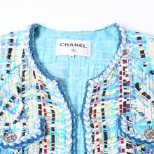 Load image into Gallery viewer, 極美品 CHANEL シャネル メンズ ツイード ノーカラージャケット P55645V41744 サイズ50 2017年 キューバコレクション ココマーク 中古 4b012740