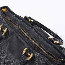 Load image into Gallery viewer, LOUIS VUITTON ルイヴィトン ネオカヴィ GM ハンドバッグ M95352 モノグラムデニム ブラック レザー ゴールド金具 美品 中古 4b013520