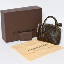 Load image into Gallery viewer, 極美品 LOUIS VUITTON ルイヴィトン シャイニーモノグラム ロックイットBB ハンドバッグ M40599 ブラウン PVC レザー ゴールド金具 中古 4b013469