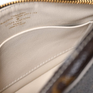 極美品 LOUIS VUITTON ルイヴィトン シャイニーモノグラム ロックイットBB ハンドバッグ M40599 ブラウン PVC レザー ゴールド金具 中古 4b013469