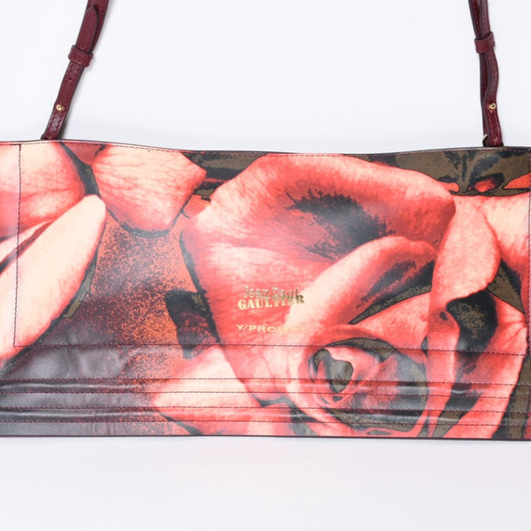 極美品 Y/PROJECT Jean Paul GAULTIER ジャンポールゴルチェ ワイ・プロジェクト ローズ柄 ワイヤーバッグ 中古 4b013455