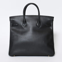 Load image into Gallery viewer, 極美品 エルメス HERMES オータクロア 32 ハンドバッグ ボックスカーフ 黒 ブラック ゴールド金具 レディース □H刻印 中古 4b013545