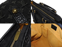 画像をギャラリービューアに読み込む, 極美品 LOUIS VUITTON ルイヴィトン ネオカヴィ MM ハンドバッグ M95351 モノグラム デニム ブラック 2WAY ゴールド金具 中古 4b010098
