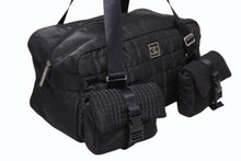 画像をギャラリービューアに読み込む, CHANEL シャネル スポーツライン ボストンバッグ 10番台 ココマーク チョコバー ナイロン ブラック シルバー金具 美品 中古 4b010100