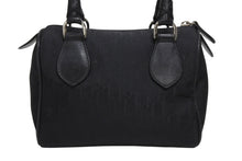 画像をギャラリービューアに読み込む, 極美品 Christian Dior クリスチャンディオール ガリアーノ期 トロッター柄 ミニハンドバッグ 04-BO-0018 ナイロンキャンバス レザー ブラック 中古 4b010101