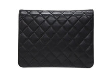 画像をギャラリービューアに読み込む, CHANEL シャネル Sフラップ チェーンショルダーバッグ 10番台 ラムスキン ココマーク キルティング ブラック ゴールド金具 美品 中古 4b010104