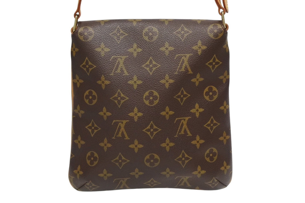 LOUIS VUITTON Monogram Musette Salsa Shoulder Bag M51258 Brown PVC Tanned Leather Gold Hardware Good Condition Used 4b010110