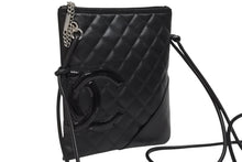 画像をギャラリービューアに読み込む, 極美品 CHANEL シャネル カンボンライン ショルダーバッグ A25178 10番台 ココマーク カーフスキン パテントレザー ブラック 中古 4b010111