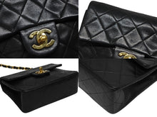 画像をギャラリービューアに読み込む, 極美品 CHANEL シャネル ミニマトラッセ17 Sフラップ Sチェーンショルダーバッグ 2番台 ラムスキン ココマーク ブラック 中古 4b010113