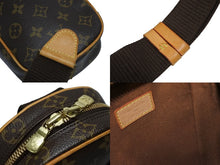 画像をギャラリービューアに読み込む, LOUIS VUITTON ルイヴィトン モノグラム ポシェット ガンジュ ボディバッグ M51870 ブラウン ゴールド金具 美品 中古 4b010115