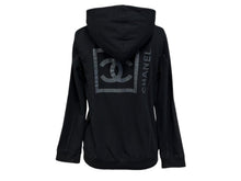 画像をギャラリービューアに読み込む, CHANEL シャネル スポーツライン ジップアップフーディー パーカー P30779K00443 サイズ38 ココマーク ブラック 美品 中古 4b010117