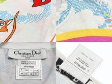 画像をギャラリービューアに読み込む, Christian Dior クリスチャンディオール 半袖Tシャツ 2P12155023 サイズ38 ホワイト マルチカラー カートゥーン ガリアーノ期 美品 中古 4b010118