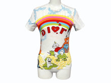 画像をギャラリービューアに読み込む, Christian Dior クリスチャンディオール 半袖Tシャツ 2P12155023 サイズ38 ホワイト マルチカラー カートゥーン ガリアーノ期 美品 中古 4b010118