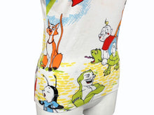 画像をギャラリービューアに読み込む, Christian Dior クリスチャンディオール 半袖Tシャツ 2P12155023 サイズ38 ホワイト マルチカラー カートゥーン ガリアーノ期 美品 中古 4b010118