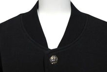 画像をギャラリービューアに読み込む, CHROME HEARTS クロムハーツ JKT GRP NOT BOMBER バーシティジャケット スタジャン サイズM CHレザーパッチ 美品 中古 4b010119