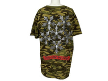 画像をギャラリービューアに読み込む, 極美品 CHROME HEARTS クロムハーツ 半袖Tシャツ カモ スタースクロールラベルプリント 2000-2020s コットン サイズL 中古 4b010121