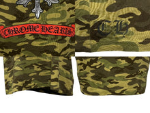 画像をギャラリービューアに読み込む, 極美品 CHROME HEARTS クロムハーツ 半袖Tシャツ カモ スタースクロールラベルプリント 2000-2020s コットン サイズL 中古 4b010121