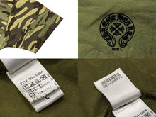 画像をギャラリービューアに読み込む, 極美品 CHROME HEARTS クロムハーツ 半袖Tシャツ カモ スタースクロールラベルプリント 2000-2020s コットン サイズL 中古 4b010121