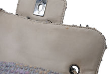 画像をギャラリービューアに読み込む, CHANEL シャネル Sフラップ Wチェーンショルダーバッグ 9番台 ココマーク ツイード レザー マルチカラー シルバー金具 美品 中古 4b010126