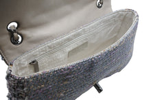 画像をギャラリービューアに読み込む, CHANEL シャネル Sフラップ Wチェーンショルダーバッグ 9番台 ココマーク ツイード レザー マルチカラー シルバー金具 美品 中古 4b010126