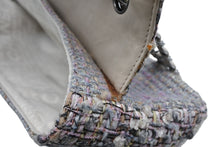 画像をギャラリービューアに読み込む, CHANEL シャネル Sフラップ Wチェーンショルダーバッグ 9番台 ココマーク ツイード レザー マルチカラー シルバー金具 美品 中古 4b010126