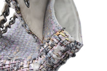 画像をギャラリービューアに読み込む, CHANEL シャネル Sフラップ Wチェーンショルダーバッグ 9番台 ココマーク ツイード レザー マルチカラー シルバー金具 美品 中古 4b010126