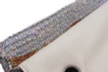 画像をギャラリービューアに読み込む, CHANEL シャネル Sフラップ Wチェーンショルダーバッグ 9番台 ココマーク ツイード レザー マルチカラー シルバー金具 美品 中古 4b010126